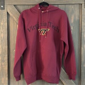Big Ball Sports Virginia Tech Hooded Sweatshirt Embroidered Hoodie Size Medium‎